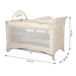 Lorelli Παρκοκρέβατο TORINO 2 επιπέδων Plus με Αλλαξιέρα & Μπάρα Παιχνιδιών