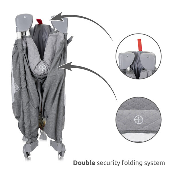 Lorelli Up and Down Baby Cot με Αναδιπλούμενη Πλευρά 2 Επιπέδων 0+ Μηνών