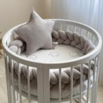 Διακοσμητικό μαξιλάρι κούνιας | Star Grey