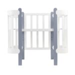 Πολυμορφική κούνια μωρού ANTI-REFLUXZ NIKA | White & Grey