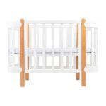 Πολυμορφική κούνια μωρού ANTI-REFLUXZ NIKA | White & Wood