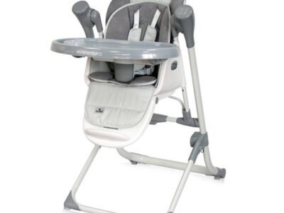 Καρεκλάκι Φαγητού & Παιδική Κούνια 2 σε 1 “Ventura Cool Grey Stars”