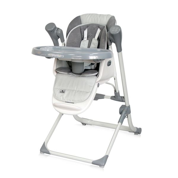 Καρεκλάκι Φαγητού & Παιδική Κούνια 2 σε 1 “Ventura Cool Grey Stars”