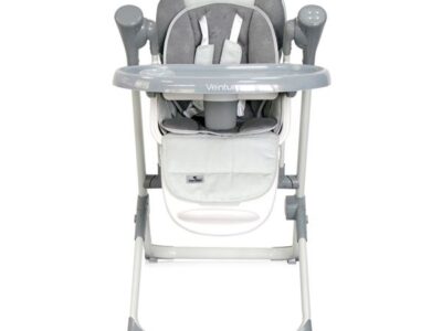 Καρεκλάκι Φαγητού & Παιδική Κούνια 2 σε 1 “Ventura Cool Grey Stars”