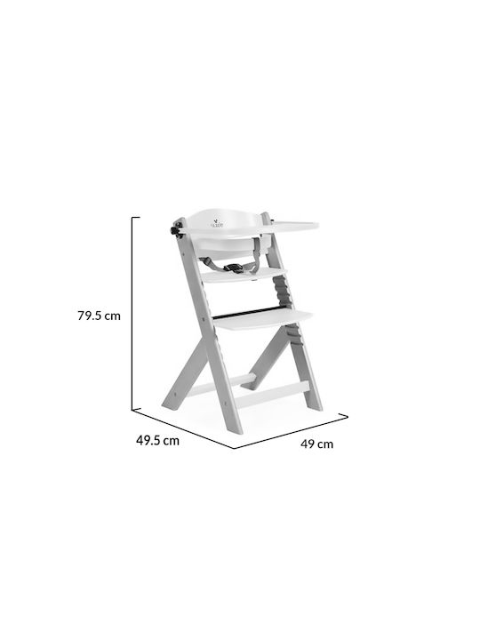 Καρεκλάκι Φαγητού 2 in 1 με Ξύλινο Σκελετό & Ξύλινο Κάθισμα “Nuttle”