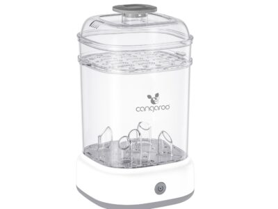 Cangaroo Ηλεκτρικός Αποστειρωτής Μπιμπερό Presto Grey – 5 Μπουκάλια, Γρήγορη Αποστείρωση