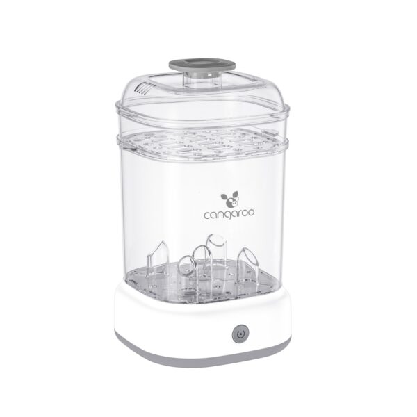 Cangaroo Ηλεκτρικός Αποστειρωτής Μπιμπερό Presto Grey – 5 Μπουκάλια, Γρήγορη Αποστείρωση