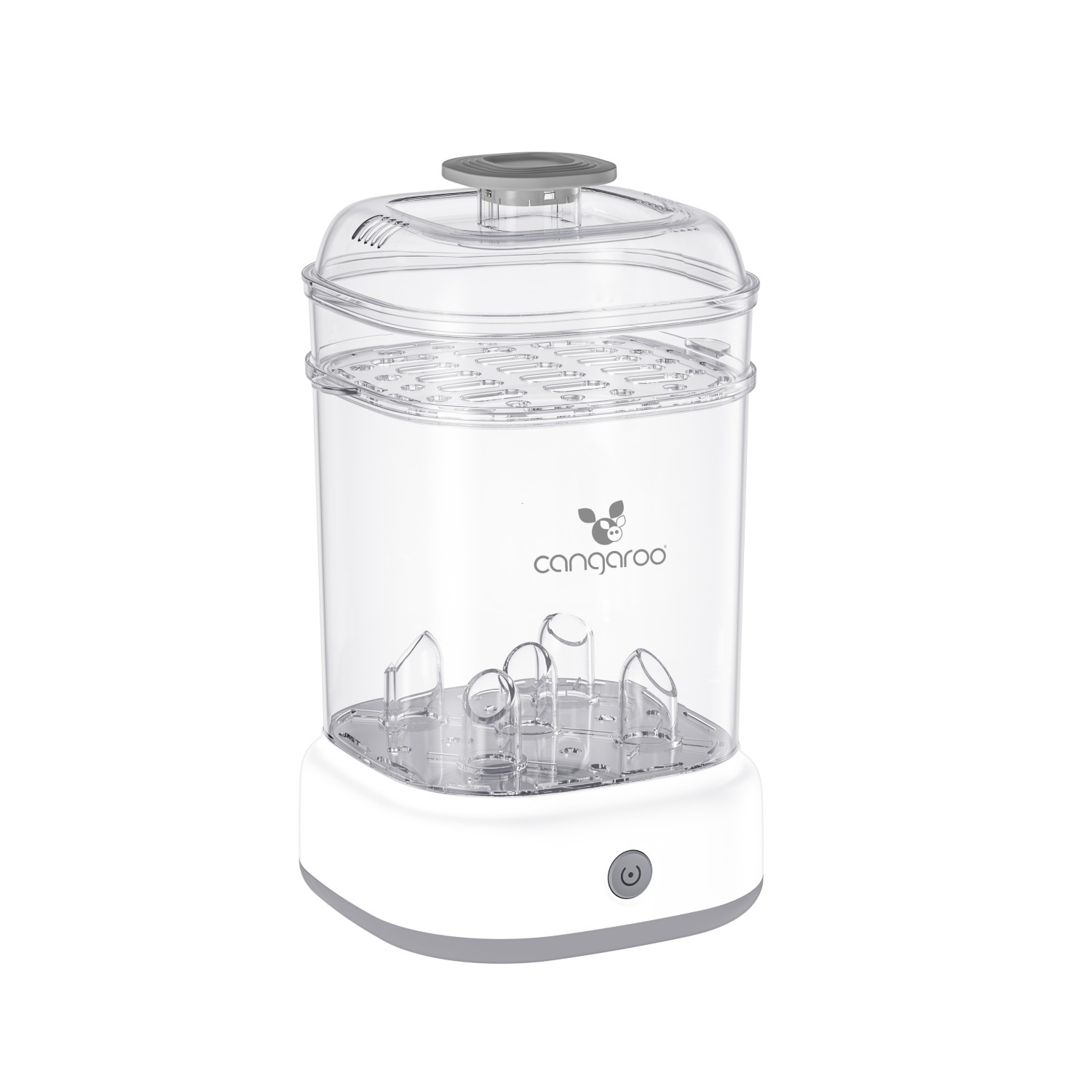 Cangaroo Ηλεκτρικός Αποστειρωτής Μπιμπερό Presto Grey – 5 Μπουκάλια, Γρήγορη Αποστείρωση