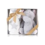 Cangaroo Κουβέρτα Αγκαλιάς 75×90 cm με Μαλακό Παιχνίδι “Little Elephant”