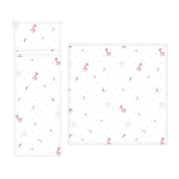 Lorelli Classic Σετ για Παιδικό Καρότσι – Happy Lama (Βαμβακερό & Ζεστό)