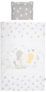 Lorelli Σετ Κούνιας Μωρού 3 τμχ “Grey Elephant Stars”