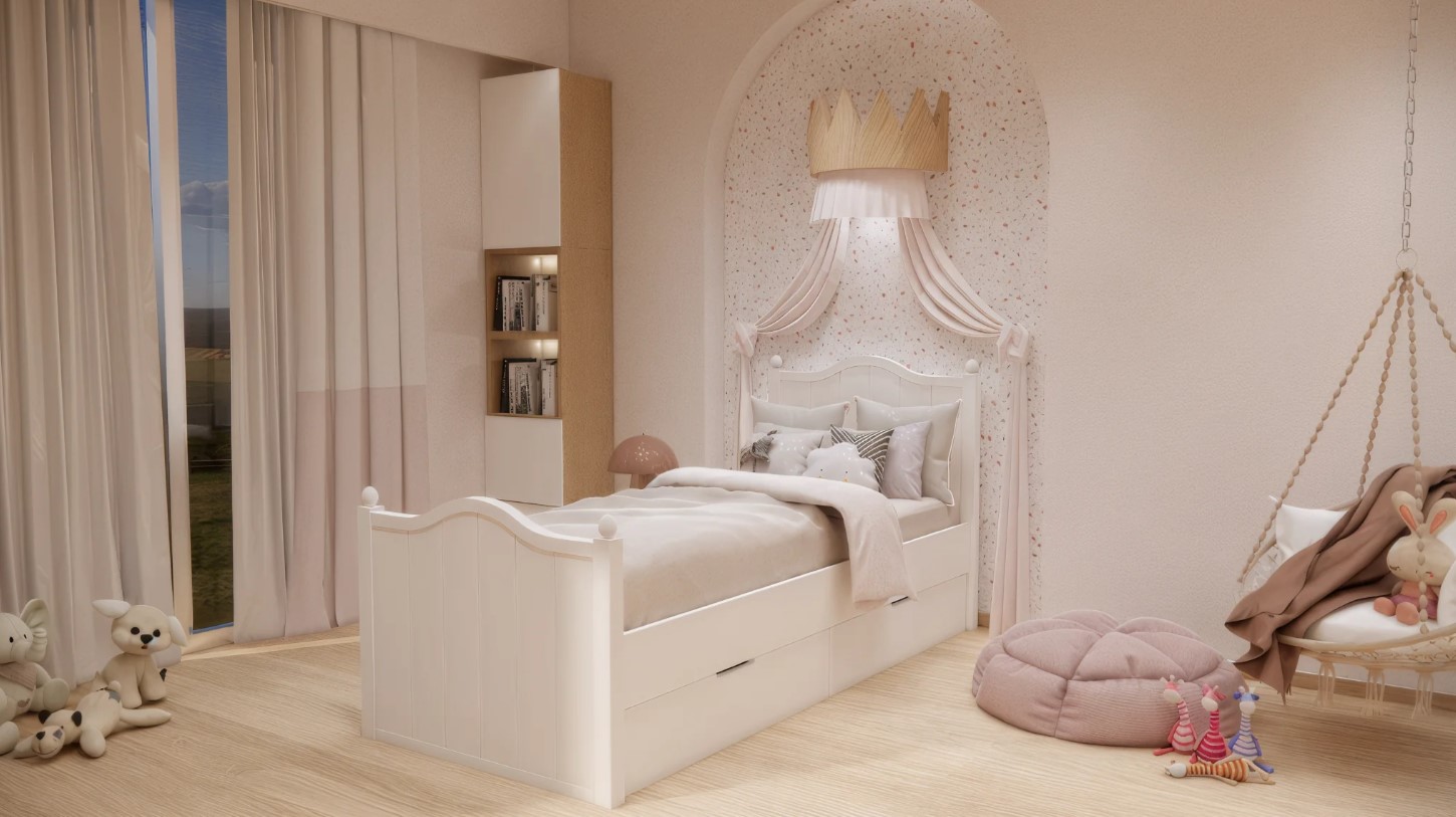 Παιδικό κρεβάτι ROSE για στρώμα 200×90