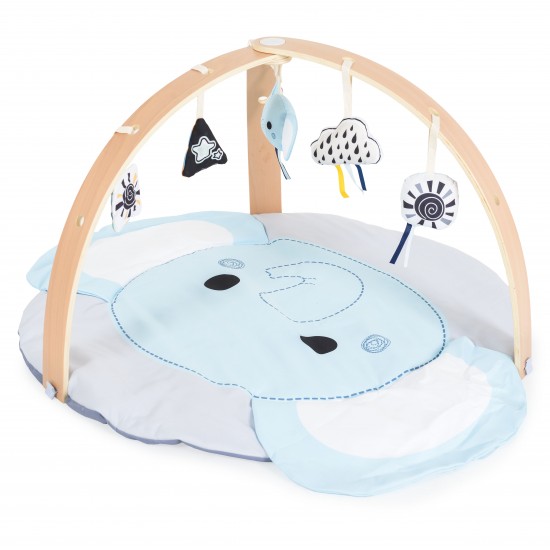 Χαλάκι Γυμναστήριο Μωρού Elephant με Κρεμαστά Παιχνίδια – Konig Kids