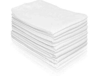 Lorelli Πάνες Αγκαλιάς Φανελένιες 4τμχ 90x83cm Λευκές