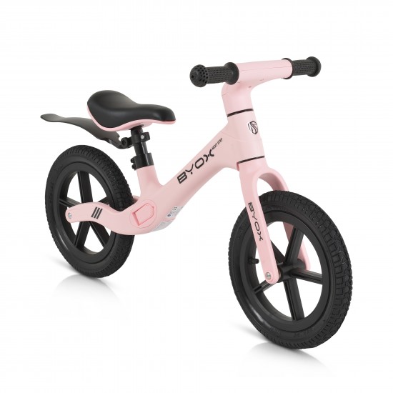 Balance Bike NEXT STEP Pink – Ποδήλατο Ισορροπίας Byox Moni 12” για Παιδιά 2+ Ετών