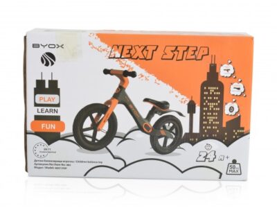 Balance Bike NEXT STEP Pink – Ποδήλατο Ισορροπίας Byox Moni 12” για Παιδιά 2+ Ετών