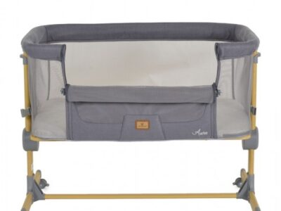 Baby Crib AURA Grey – Βρεφικό Λίκνο Co-Sleeper Cangaroo με Ρυθμιζόμενο Ύψος & Anti-Reflux