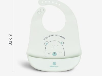 KikkaBoo Bear With Me Σαλιάρα Σιλικόνης με Τσέπη Συλλογής Τροφών BPA Free 4+ Μηνών