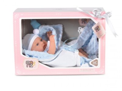 Moni Κούκλα 36cm 8555 με Αξεσουάρ Παιχνιδιού για Παιδιά 3+ Ετών