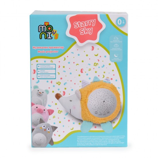 Moni Starry Sky 66204 Φωτάκι Νυκτός – Προβολέας Αστεριών με White Noise, Μελωδίες & Ήχους Φύσης