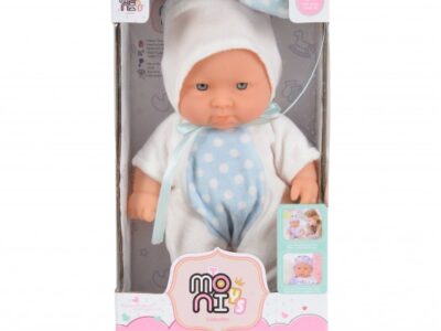 Moni Κούκλα Μωρό Bunny White 6126 20cm με Ρουχαλάκια για Παιδιά 3+ Ετών