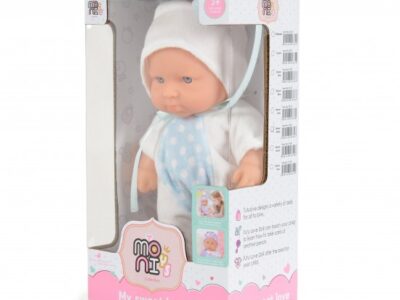 Moni Κούκλα Μωρό Bunny White 6126 20cm με Ρουχαλάκια για Παιδιά 3+ Ετών