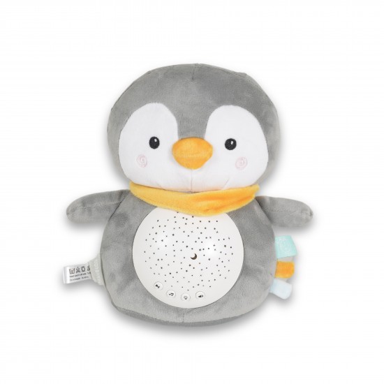 Moni Snuggly Penguin Φωτάκι Νυκτός & Προβολέας με Λευκούς Ήχους, Μουσική και Ήχους Χαλάρωσης 6m+