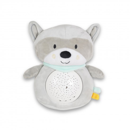 Moni Snuggly Raccoon Φωτάκι Νυκτός & Προβολέας με Λευκούς Ήχους, Μουσική και Ήχους Χαλάρωσης 6m+