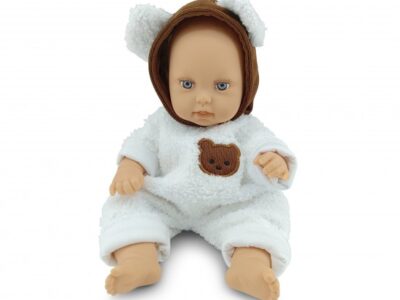 Moni Κούκλα Μωρό Bear & Baby Bear LS1255-1 30cm με Πιπίλα και Λούτρινο Αρκουδάκι 18m+