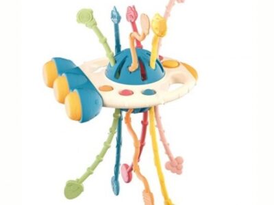 Moni Baby Pull Toy UFO Blue Παιχνίδι Έλξης Διαστημόπλοιο για Βρέφη και Νήπια