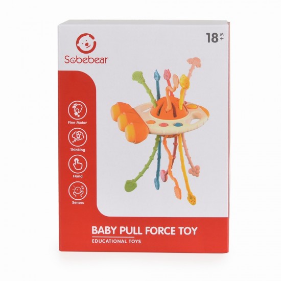 Moni Baby Pull Toy UFO Blue Παιχνίδι Έλξης Διαστημόπλοιο για Βρέφη και Νήπια