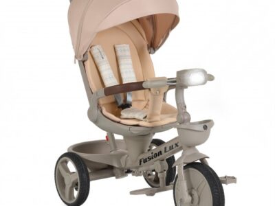 Moni Τρίκυκλο Fusion Lux Beige 5m+ έως 5 ετών με Περιστρεφόμενο Κάθισμα 360° & Γονικό Χειριστήριο