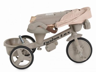 Moni Τρίκυκλο Fusion Lux Beige 5m+ έως 5 ετών με Περιστρεφόμενο Κάθισμα 360° & Γονικό Χειριστήριο