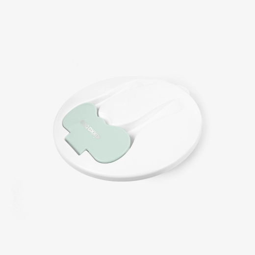 KikkaBoo 4in1 Mint Σετ Φαγητού Μωρού με Βεντούζα – Μπολ, Πιάτο, Κουτάλι & Πιρούνι 700ml 6+ Μηνών