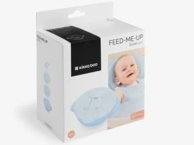 KikkaBoo FEED-ME-UP 4 σε 1 Σετ Σίτισης με Μπολ, Πιάτο, Κουτάλι & Πιρούνι 500ml BPA Free