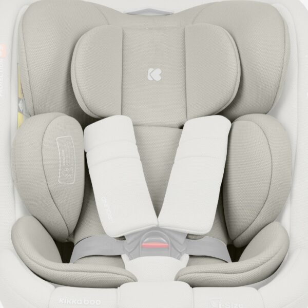KikkaBoo i-Round Light Grey Κάθισμα Αυτοκινήτου i-Size 40-150cm με ISOFIX & Περιστροφή 360°
