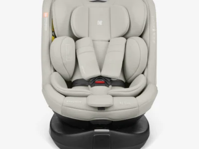KikkaBoo i-Round Light Grey Κάθισμα Αυτοκινήτου i-Size 40-150cm με ISOFIX & Περιστροφή 360°