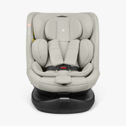 KikkaBoo i-Round Light Grey Κάθισμα Αυτοκινήτου i-Size 40-150cm με ISOFIX & Περιστροφή 360°