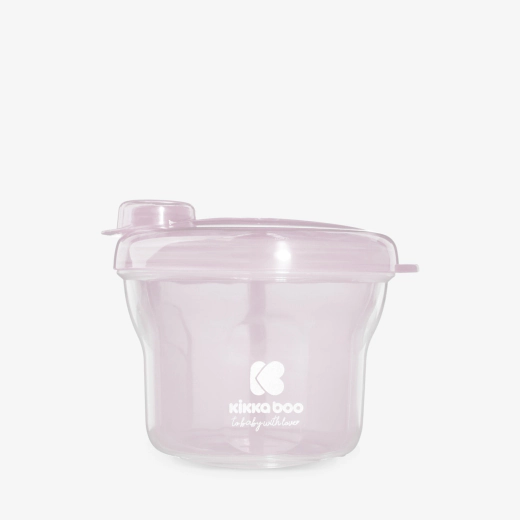 KikkaBoo Milk Powder Dispenser Light Pink 2 σε 1 με 3 Θήκες & Δοχείο Σνακ 240ml BPA Free