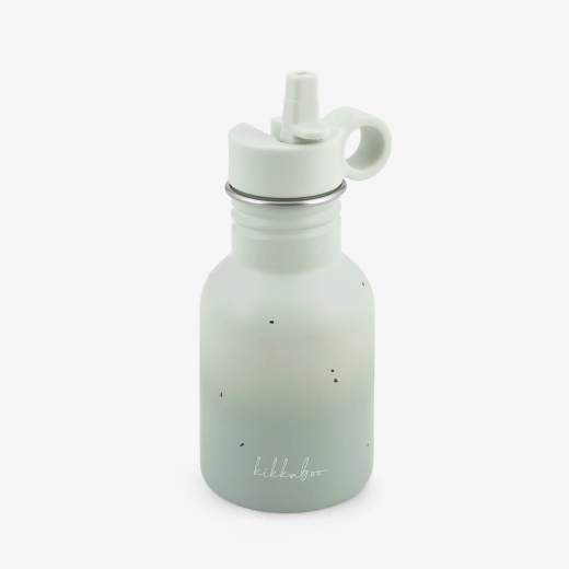 KikkaBoo Flora Sage Παιδικό Ανοξείδωτο Παγούρι 350ml με Καλαμάκι & Σύστημα Anti-Leak 12m+