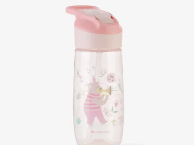 KikkaBoo Music Fest Pink Ποτηράκι με Στόμιο Σιλικόνης 450ml 12+ Μηνών Αντιδιαρροής