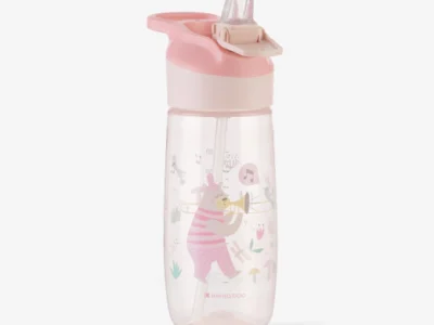 KikkaBoo Music Fest Pink Ποτηράκι με Στόμιο Σιλικόνης 450ml 12+ Μηνών Αντιδιαρροής