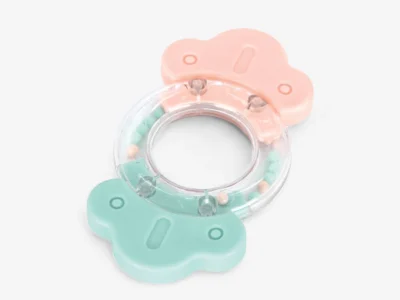 KikkaBoo Bonbon Pink Κουδουνίστρα & Μασητικό Σιλικόνης για Νεογέννητα BPA Free