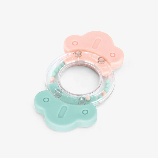 KikkaBoo Bonbon Pink Κουδουνίστρα & Μασητικό Σιλικόνης για Νεογέννητα BPA Free
