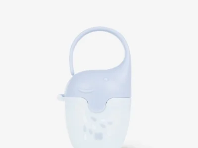 KikkaBoo Elephant Blue Θήκη Πιπίλας για 2 Πιπίλες με Κλιπ Μεταφοράς BPA Free