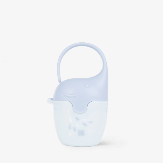 KikkaBoo Elephant Blue Θήκη Πιπίλας για 2 Πιπίλες με Κλιπ Μεταφοράς BPA Free