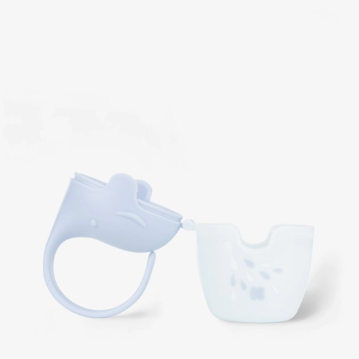 KikkaBoo Elephant Blue Θήκη Πιπίλας για 2 Πιπίλες με Κλιπ Μεταφοράς BPA Free