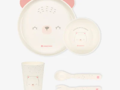 Παιδικό Σετ Φαγητού Bear With Me Pink 5 Τεμαχίων BPA Free για Παιδιά 6+ Μηνών