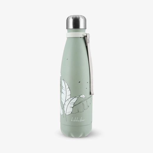 KikkaBoo Flora Sage Θερμός Παγούρι 500ml Ανοξείδωτο με Διατήρηση Θερμοκρασίας έως 21 Ώρες