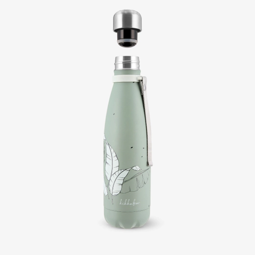 KikkaBoo Flora Sage Θερμός Παγούρι 500ml Ανοξείδωτο με Διατήρηση Θερμοκρασίας έως 21 Ώρες